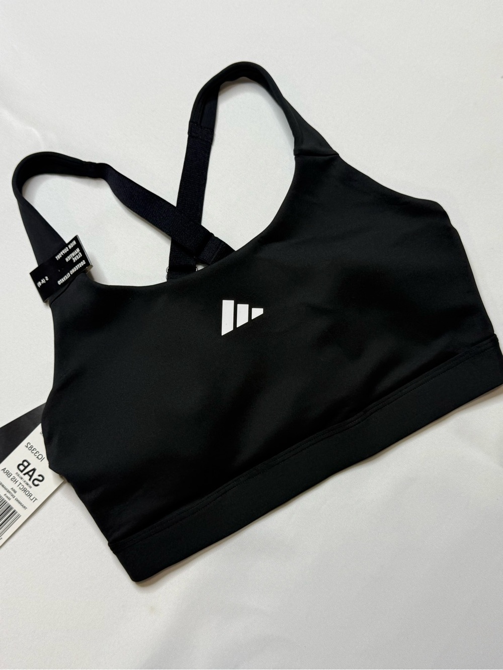 ADIDAS BRA High Support Sports Bra for Training Black Size S (A-B)